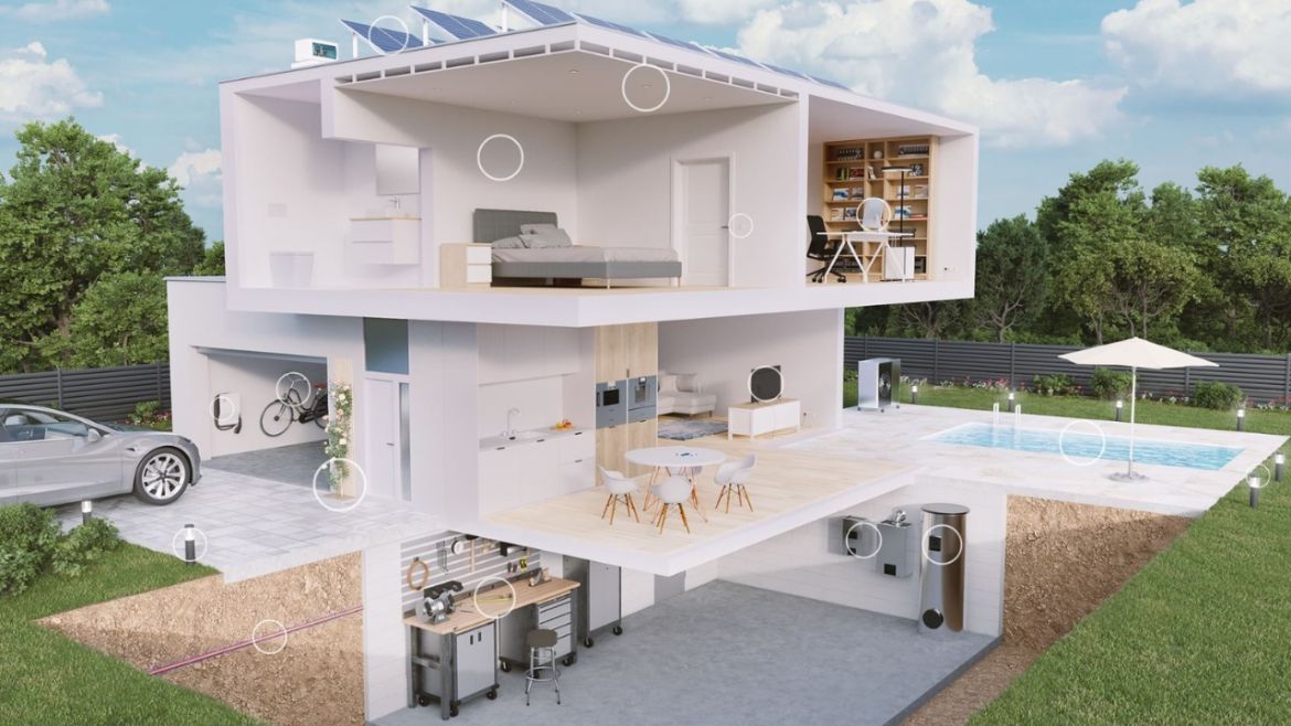 3D-huset til den elektriske installasjonen