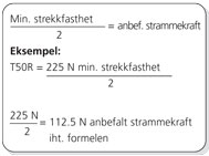 Strekkfasthet formel