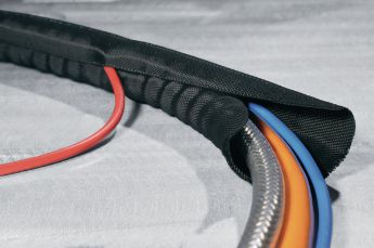 Twist-In er en selvlåsende polyesterstrømpe for kabelbeskyttelse