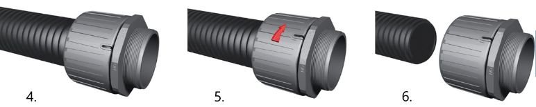 Korrugerte rør / flexrør og tilbehør