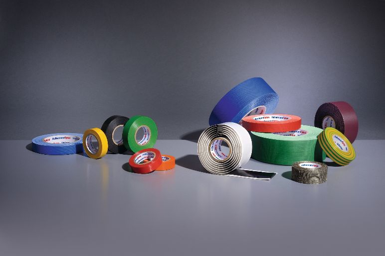 Utvalg av HelaTape elektrikertape til elektroinstallasjoner