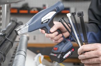 PruCut applikasjonsbilde med 3 ulike nylonbånd