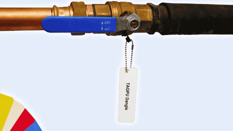 TAGPU Dangle ventilmerke på en ventil