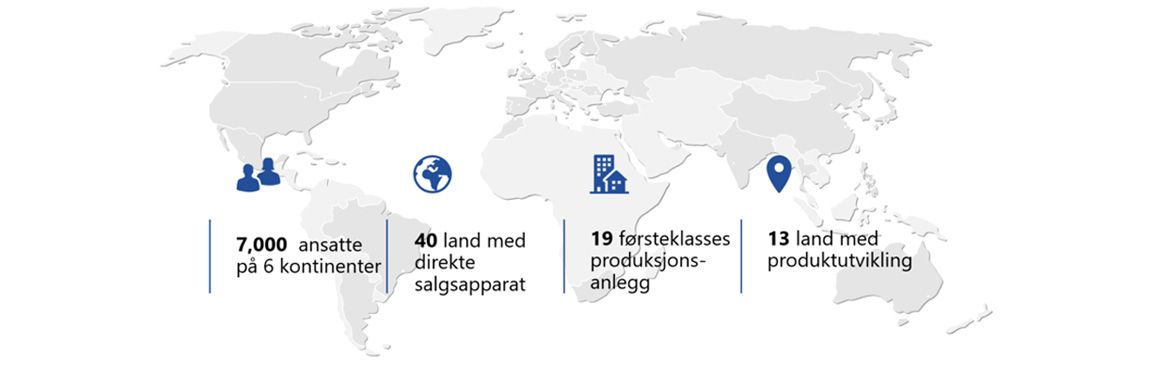 Vi er 7 000 mennesker i 40+ land som former fremtiden av kabelhåndtering. Drevet av 19 moderne produksjonsanlegg.