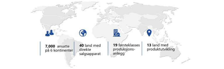 Vi er 7 000 mennesker i 40+ land som former fremtiden av kabelhåndtering. Drevet av 19 moderne produksjonsanlegg.