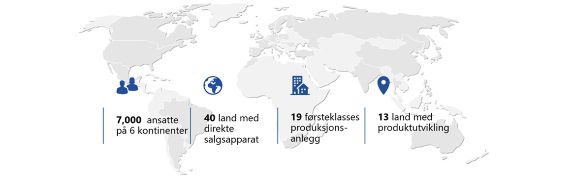 Vi er 7 000 mennesker i 40+ land som former fremtiden av kabelhåndtering. Drevet av 19 moderne produksjonsanlegg.