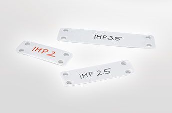 IMP merkeplater i ulike størrelser