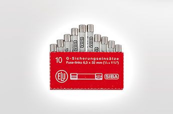 Utvalg av miniatyrsikringer med pakning
