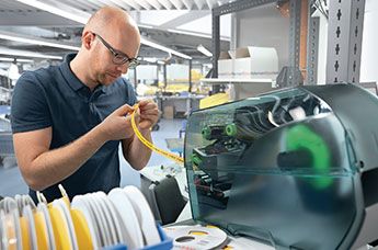 TT431 termoprinter til kabelmerking i vindkraftverk